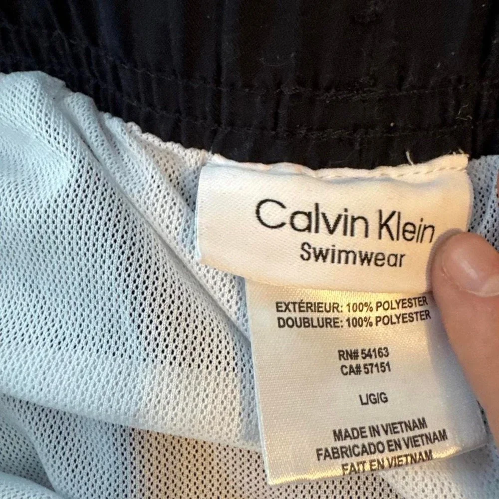 Calvin Klein Swim Trunks Black CK Logo Shorts